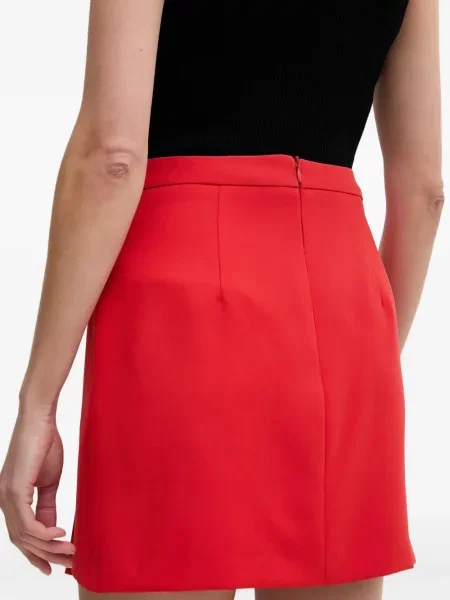 Fustă Gaudi cu model floral roșu