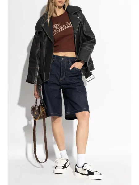 Tricou Amiri cu imagine maro