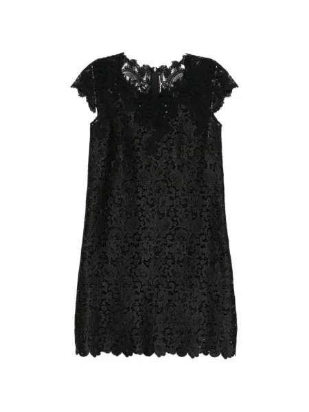 Rochie mini Ermanno Scervino cu model floral din dantelă negru