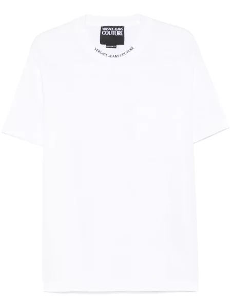 Tricou Versace Jeans Couture cu imagine alb