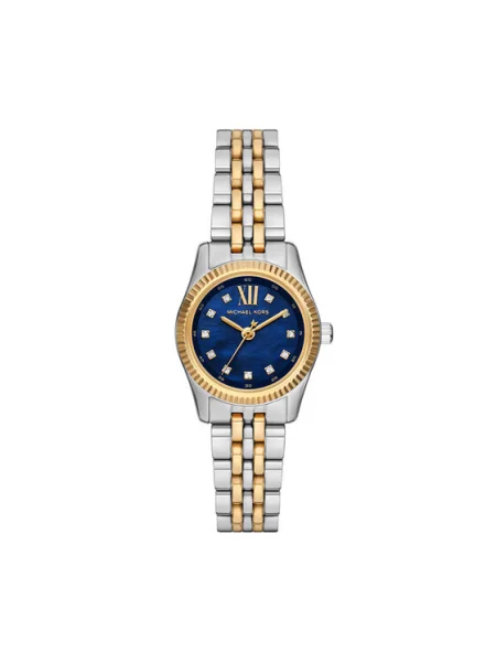 MICHAEL Michael Kors Analógové hodinky LEXINGTON zafírová / zlatá / strieborná / priehľadná