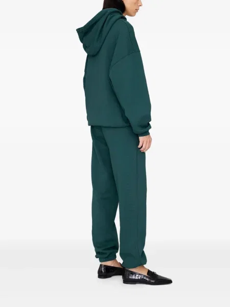 Pantaloni Anine Bing cu broderie verde