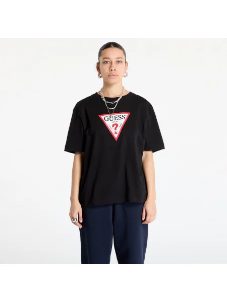 Μπλούζα Guess Jeans μαύρο