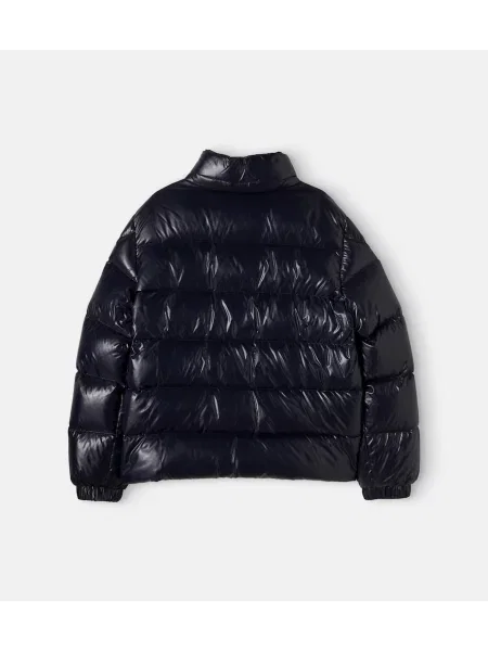Pūkinė striukė Moncler Enfant mėlyna