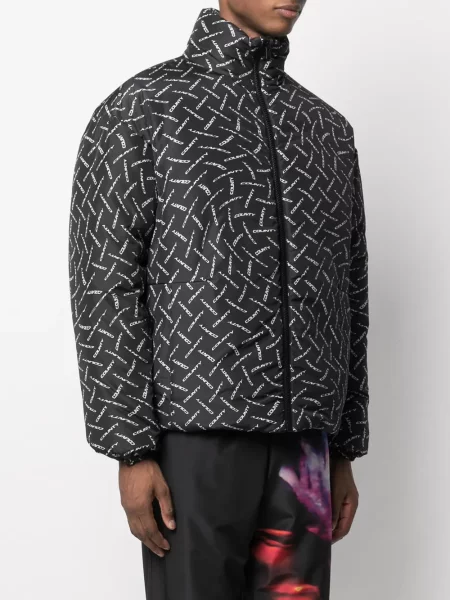 Zateplená bunda Marcelo Burlon County Of Milan s potiskem černá