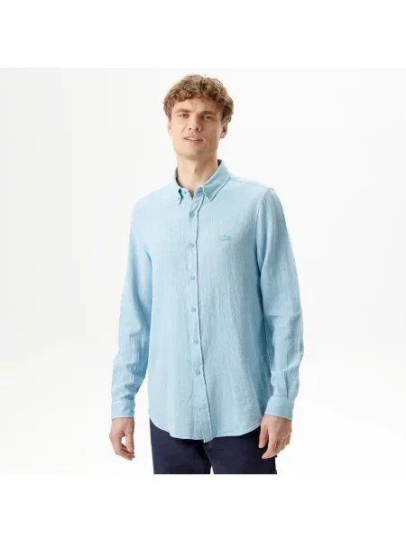 Рубашка Lacoste голубая