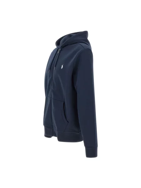 Polo Ralph Lauren bluza granatowy z kapturem gładka niebieska