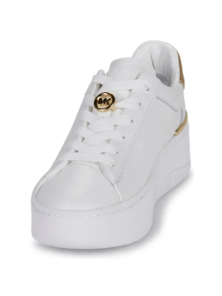 Šnurovacie čipkované tenisky Michael Michael Kors biela