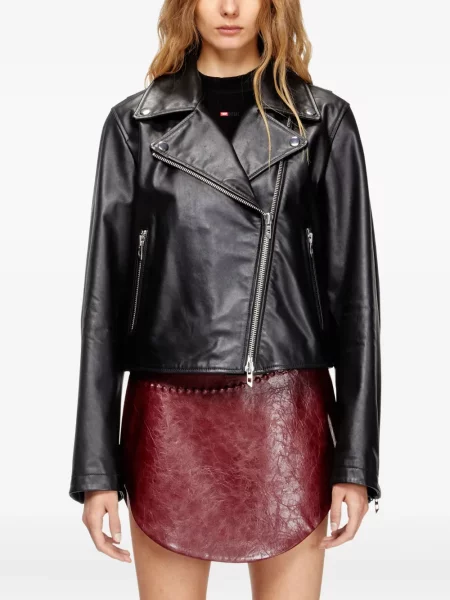 Geanta de piele Diesel negru