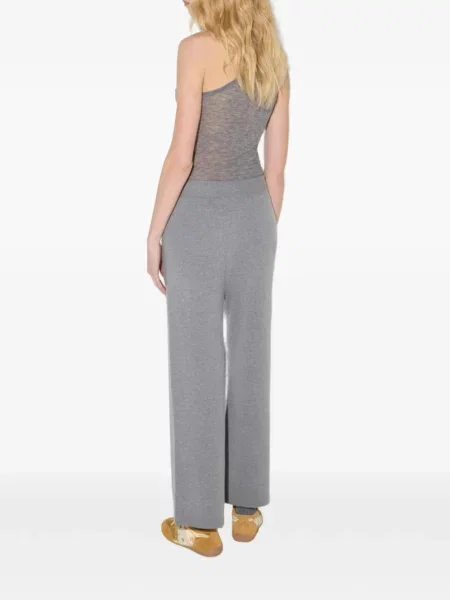 Pantaloni Elisabetta Franchi tricotate gri