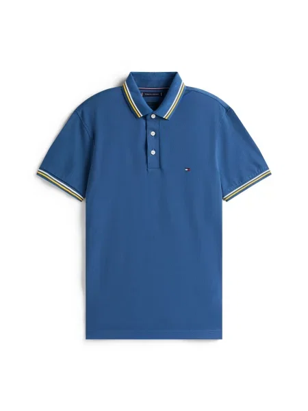 TOMMY HILFIGER Tricou albastru alb