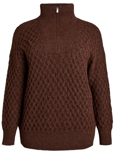 Zizzi Pulover Leonora ciocolatiu