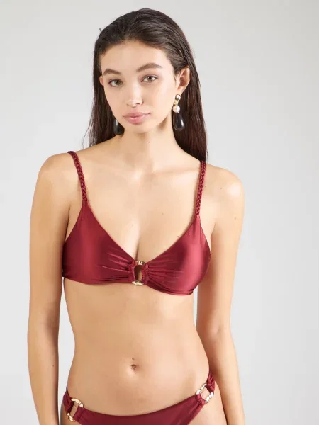 Hunkemöller Bikinový top Bari karmínovo červená