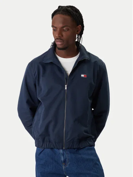 Tommy Jeans Átmeneti kabát Essential Sötétkék kék