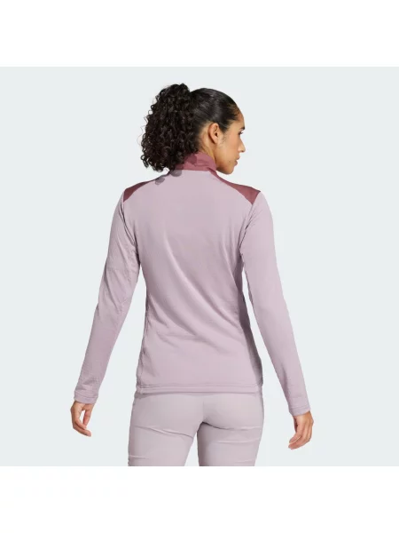 Bunda Terrex Multi Light Fleece Full-Zip vínová
