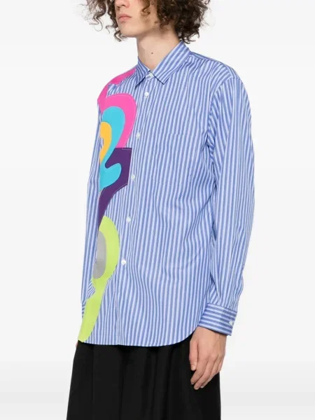 Csíkos ing Comme Des Garçons Shirt kék