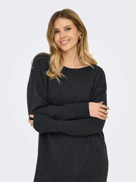 ONLY Rochie tricotat ONLGLORIA închis gri