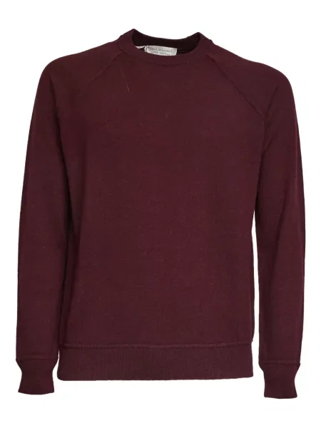 Hanorac crewneck Filippo De Laurentiis cu decolteu rotund roșu