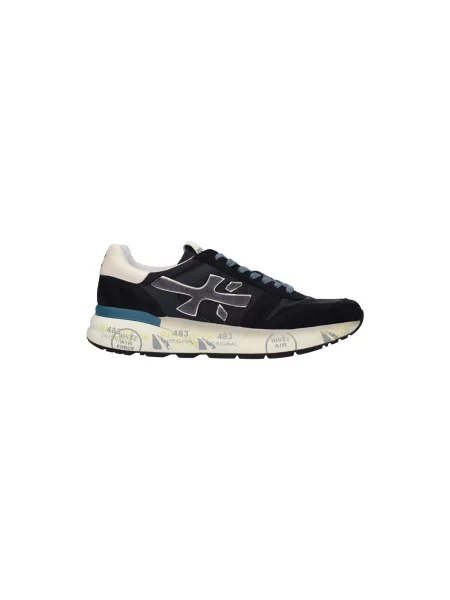 Premiata Sneakers MICK cu adaos de piele albastru