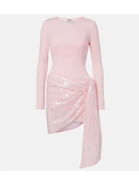 Rochie Area drapată roz