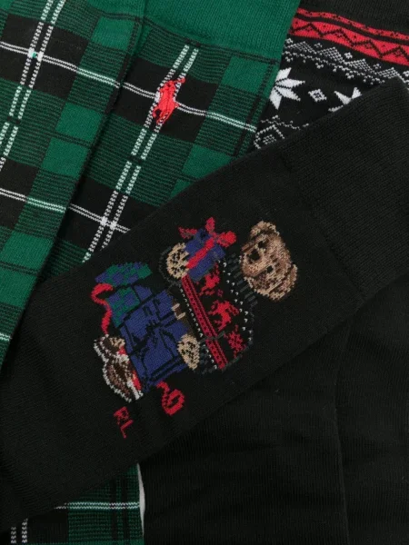 Raštuotos kojines Polo Ralph Lauren juoda