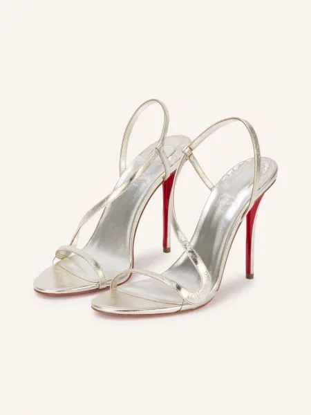 Christian Louboutin Sandały Na Rosa Z gold