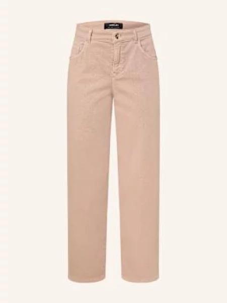 Marc Cain Jeansy Roha Relaxed Fit beige beżowe
