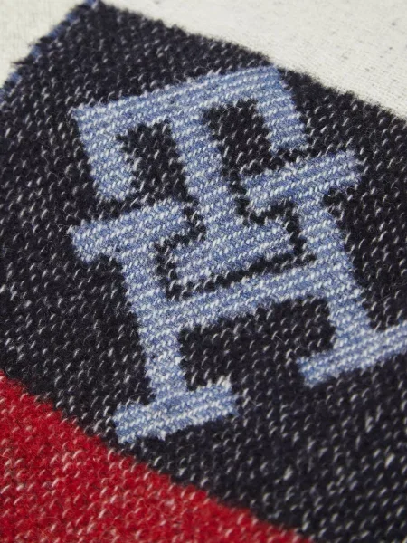 Вовняний смугастий шарф Tommy Hilfiger