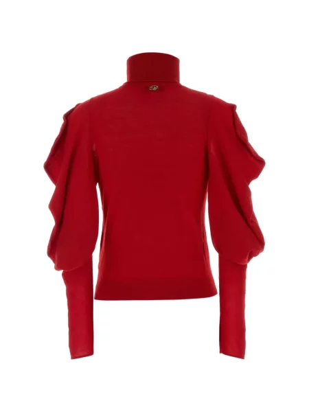 Pulover Blumarine cu volane roșu