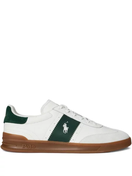 Μικρός κασκέτο Polo Ralph Lauren με χαμηλή μέση υφαίνω διαγωνίως πράσινο