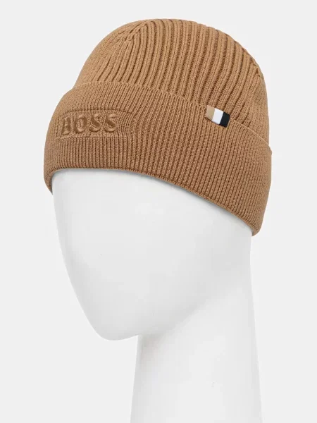Шапка BOSS бежевий
