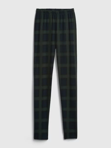 Legginsy Gap w kratkę czarne