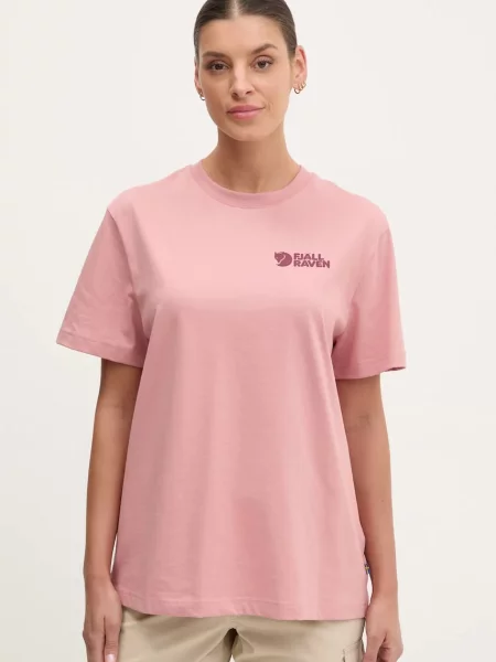 Fjallraven t-shirt Heavy Classic różowy