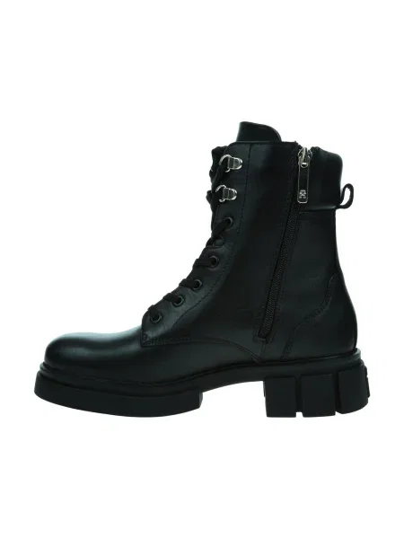 Pantofi Tommy Hilfiger Biker Leather negru