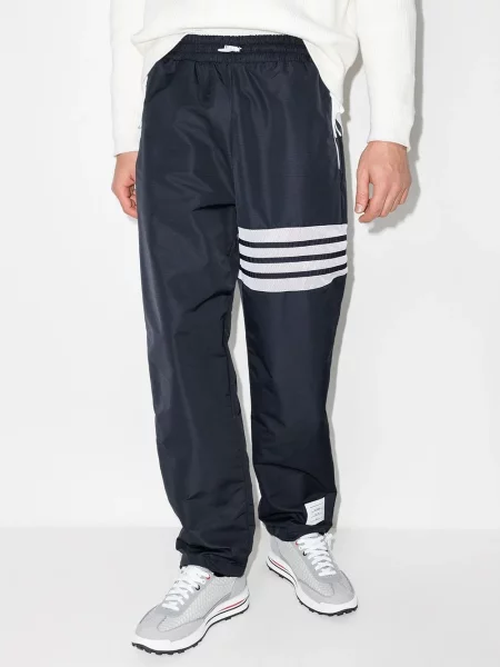 Spodnie Thom Browne w paski niebieskie