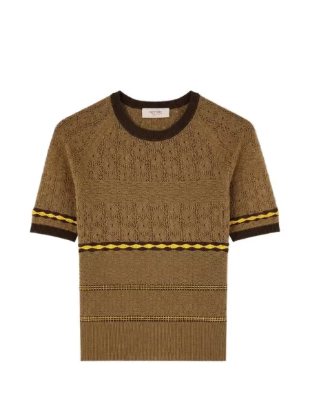 Tricou Retori tricotate maro