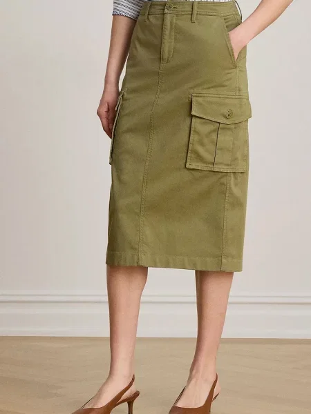 Lauren Ralph Lauren fustă creion din cu verde