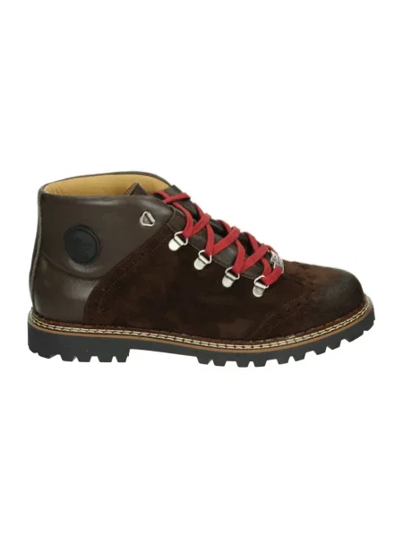 Botki Ammann skórzane brązowe