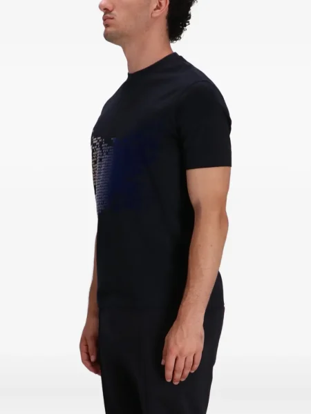 Μπλούζα Emporio Armani με σχέδιο μπλε