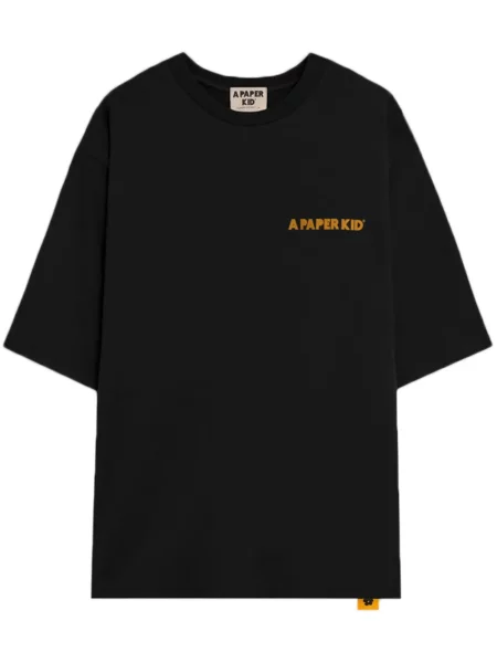 Tricou A Paper Kid cu imagine negru