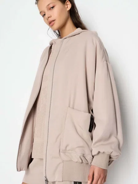 Бомбер Armani Exchange бежевый