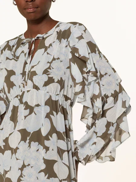 S.Oliver BLACK LABEL Šaty modrá / světlemodrá / khaki černé