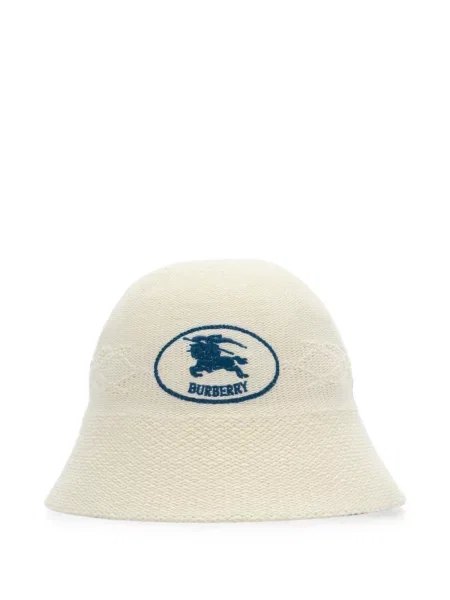 Pălărie Burberry tricotate alb