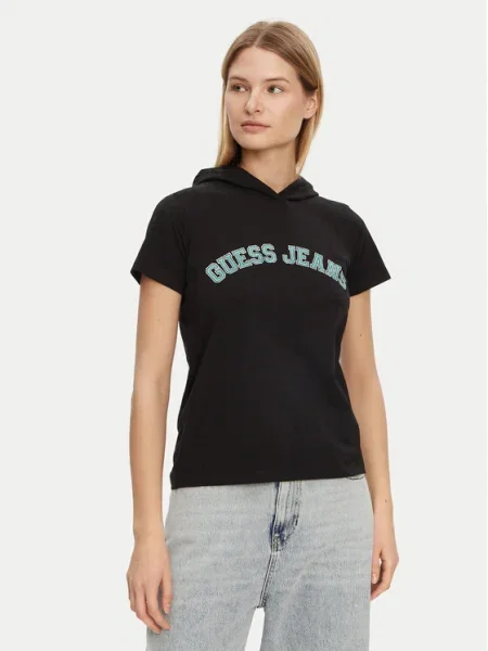Тениска Guess черно