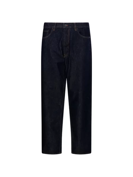 Blugi drepți Emporio Armani albastru