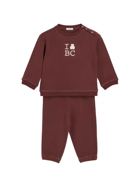 Bluza dziecięca Brunello Cucinelli czerwona