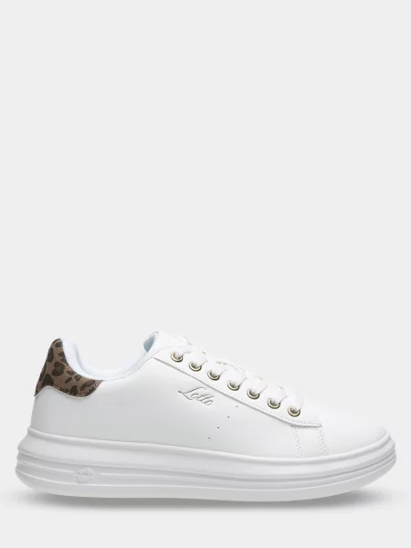 Кожаные кеды Lotto белые