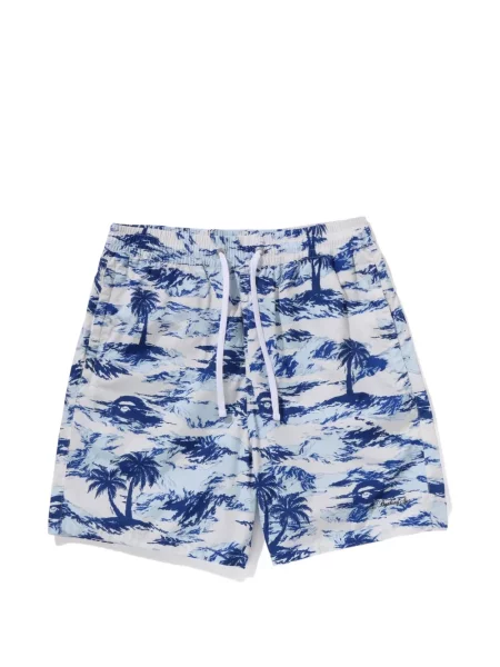 Pantaloni scurți A Bathing Ape® cu imagine alb