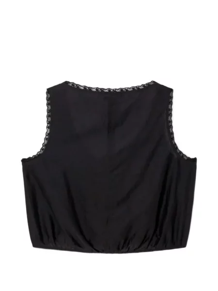 Top Re/done din dantelă negru
