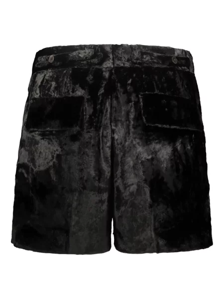 Pantaloni scurți Sapio de catifea negru